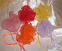 Centrino Organza Rosso